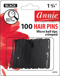 Hairpins black micro tip 100 pcs.