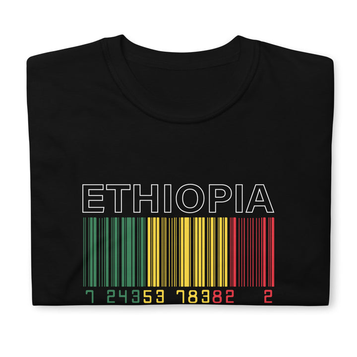Short Sleeve t-shirt  Black (Ethiopia barcode)