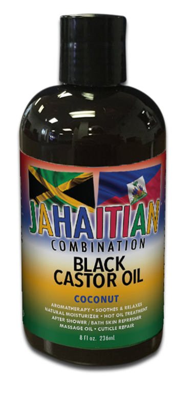 Jahaitian Black Castor Oil, Coconat 8oz/236ml