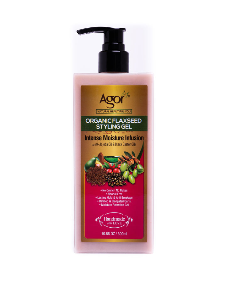 Agor Organic Flaxseed Hair  Styling Gel (300ml)