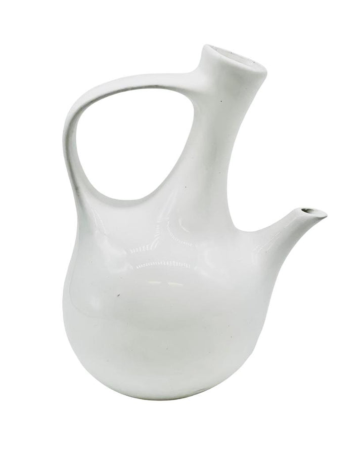 Ethiopean Ceramic  Jebena (White) ሴራሚክ ጀበና